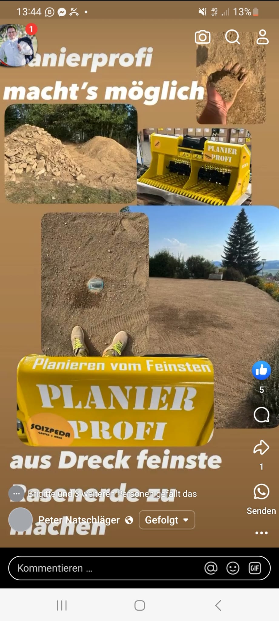 Baggertech im Einsatz